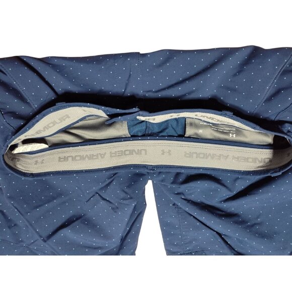 Under Armour Men's HeatGear Loose Golf Shorts 34 Navy Polka Dot - Picture 5 of 7
